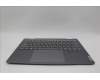 Lenovo 5CB1P00579 C-Cover with keyboard, Hebrew, Luna Grey, Backlight, US