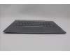 Lenovo 5CB1P00595 C-Cover with keyboard, Spanish, Luna Grey, Backlight, UK