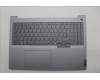 Lenovo 5CB1P00996 C-Cover with keyboard, Belgian, Arctic Grey, Backlight, UK