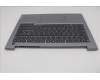 Lenovo 5CB1P01343 C-Cover with keyboard, Italian, Arctic Grey, Non-Backlight, UK