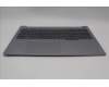 Lenovo 5CB1P01363 C-Cover with keyboard, Czech Slovakian, Arctic Grey, Backlight, UK