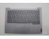 Lenovo 5CB1P27056 C-Cover with keyboard, German, Arctic Grey, Backlight, UK