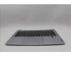 Lenovo 5CB1P48991 C-Cover with keyboard, Belgian, Cloud Grey, Backlight, FingerPrint, UK