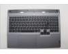 Lenovo 5CB1P55465 C-Cover with keyboard, Russian, Luna Grey, RGB Backlight, US