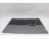 Lenovo 5CB1P55614 C-Cover with keyboard, Belgian, Luna Grey, RGB Backlight, UK