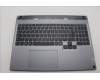 Lenovo 5CB1P55632 C-Cover with keyboard, Slovenian, Luna Grey, RGB Backlight, UK