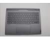 Lenovo 5CB1P73933 C-Cover with keyboard, German, Luna Grey, Fingerprint, UK