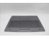 Lenovo 5CB1P73933 C-Cover with keyboard, German, Luna Grey, Fingerprint, UK