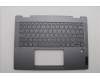 Lenovo 5CB1P74351 C-Cover with keyboard, US English Euro, Luna Grey, FingerPrint, US