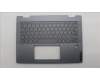 Lenovo 5CB1P74354 C-Cover with keyboard, French Arabic, Luna Grey, FingerPrint, UK