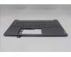 Lenovo 5CB1P85704 C-Cover with keyboard, Greek, Luna Grey, FingerPrint, US