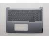 Lenovo 5CB1P85716 C-Cover with keyboard, Spanish LA, Luna Grey, FingerPrint, UK