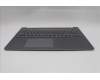 Lenovo 5CB1R07787 C-Cover with keyboard, UK English, Luna Grey, Non-Backlight, 3CELL, UK