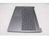 Lenovo 5CB1R07799 C-Cover with keyboard, German, Luna Grey, Backlight, 4CELL, UK