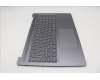 Lenovo 5CB1R07799 C-Cover with keyboard, German, Luna Grey, Backlight, 4CELL, UK