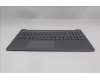 Lenovo 5CB1R07931 C-Cover with keyboard, Belgian, Luna Grey, Non-Backlight, 4CELL, UK
