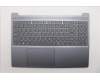 Lenovo 5CB1R08993 C-Cover with keyboard, US English Euro, Luna Grey, Backlight, US
