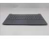 Lenovo 5CB1R09002 C-Cover with keyboard, Italian, Luna Grey, Backlight, UK