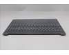 Lenovo 5CB1R09002 C-Cover with keyboard, Italian, Luna Grey, Backlight, UK
