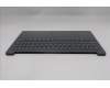 Lenovo 5CB1R26642 C-Cover with keyboard, Hebrew, Luna Grey, Non-Backlight, US