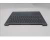 Lenovo 5CB1R27574 C-Cover with keyboard, UK English, Luna Grey, Non-Backlight, UK