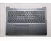 Lenovo 5CB1R27612 C-Cover with keyboard, US English Euro, Luna Grey, Backlight, US