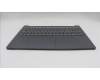 Lenovo 5CB1R27634 C-Cover with keyboard, UK English, Luna Grey, Backlight, UK