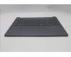 Lenovo 5CB1R27672 C-Cover with keyboard, English, Luna Grey, Non-Backlight, US