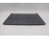 Lenovo 5CB1R27832 C-Cover with keyboard, Slovenian, Luna Grey, Backlight, UK