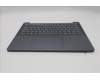 Lenovo 5CB1R29685 C-Cover with keyboard, Belgian, Luna Grey, Backlight, UK
