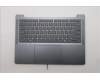 Lenovo 5CB1R29692 C-Cover with keyboard, US English Euro, Luna Grey, Backlight, US