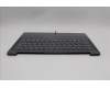 Lenovo 5CB1R29696 C-Cover with keyboard, German, Luna Grey, Backlight, UK