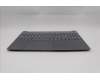 Lenovo 5CB1R30148 C-Cover with keyboard, Czech Slovakian, Luna Grey, Backlight, UK