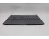 Lenovo 5CB1R30166 C-Cover with keyboard, Slovenian, Luna Grey, Backlight, UK