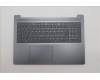 Lenovo 5CB1R35629 C-Cover with keyboard, Italian, Luna Grey, Backlight, UK