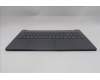 Lenovo 5CB1R35642 C-Cover with keyboard, UK English, Luna Grey, Backlight, UK