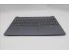 Lenovo 5CB1R35801 C-Cover with keyboard, French, Luna Grey, Non-Backlight, US