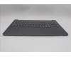 Lenovo 5CB1R61137 C-Cover with keyboard, German, Luna Grey, UMA, UK