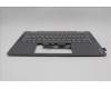 Lenovo 5CB1R61229 C-Cover with keyboard, German, Luna Grey, FingerPrint, Puresight Logo