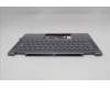 Lenovo 5CB1R61231 C-Cover with keyboard, Norwegian, Luna Grey, FingerPrint, Puresight Logo, UK