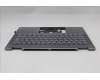 Lenovo 5CB1R61254 C-Cover with keyboard, Italian, Luna Grey, Non-FingerPrint, Puresight Logo, UK
