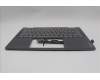 Lenovo 5CB1R61259 C-Cover with keyboard, German, Luna Grey, Non-FingerPrint, Puresight Logo, UK