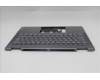 Lenovo 5CB1R61265 C-Cover with keyboard, Spanish, Luna Grey, Non-FingerPrint, Puresight Logo, UK