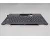 Lenovo 5CB1R61531 C-Cover with keyboard, Switzerland, Luna Grey, FingerPrint, Non-Puresight Logo, UK