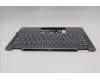 Lenovo 5CB1R61541 C-Cover with keyboard, Belgian, Luna Grey, FingerPrint, Non-Puresight Logo, UK