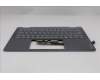 Lenovo 5CB1R61543 C-Cover with keyboard, French, Luna Grey, FingerPrint, Non-Puresight Logo, US