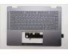Lenovo 5CB1R61574 C-Cover with keyboard, Ukraine, Luna Grey, Non-FingerPrint, Non-Puresight Logo, US