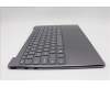 Lenovo 5CB1R61675 C-Cover with keyboard, US English Euro, Luna Grey, Non_Puresight Logo, Screw