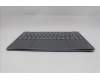 Lenovo 5CB1R61676 C-Cover with keyboard, French, Luna Grey, Non-Puresight Logo, Screw, US