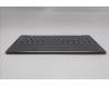 Lenovo 5CB1R61688 C-Cover with keyboard, Nordic, Luna Grey, Non-Puresight Logo, Screw, UK